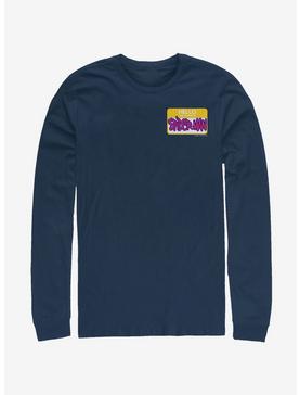 Marvel Spider-Man: Into The Spider-Verse Hello Spider-Man Name Tag Long-Sleeve T-Shirt, , hi-res