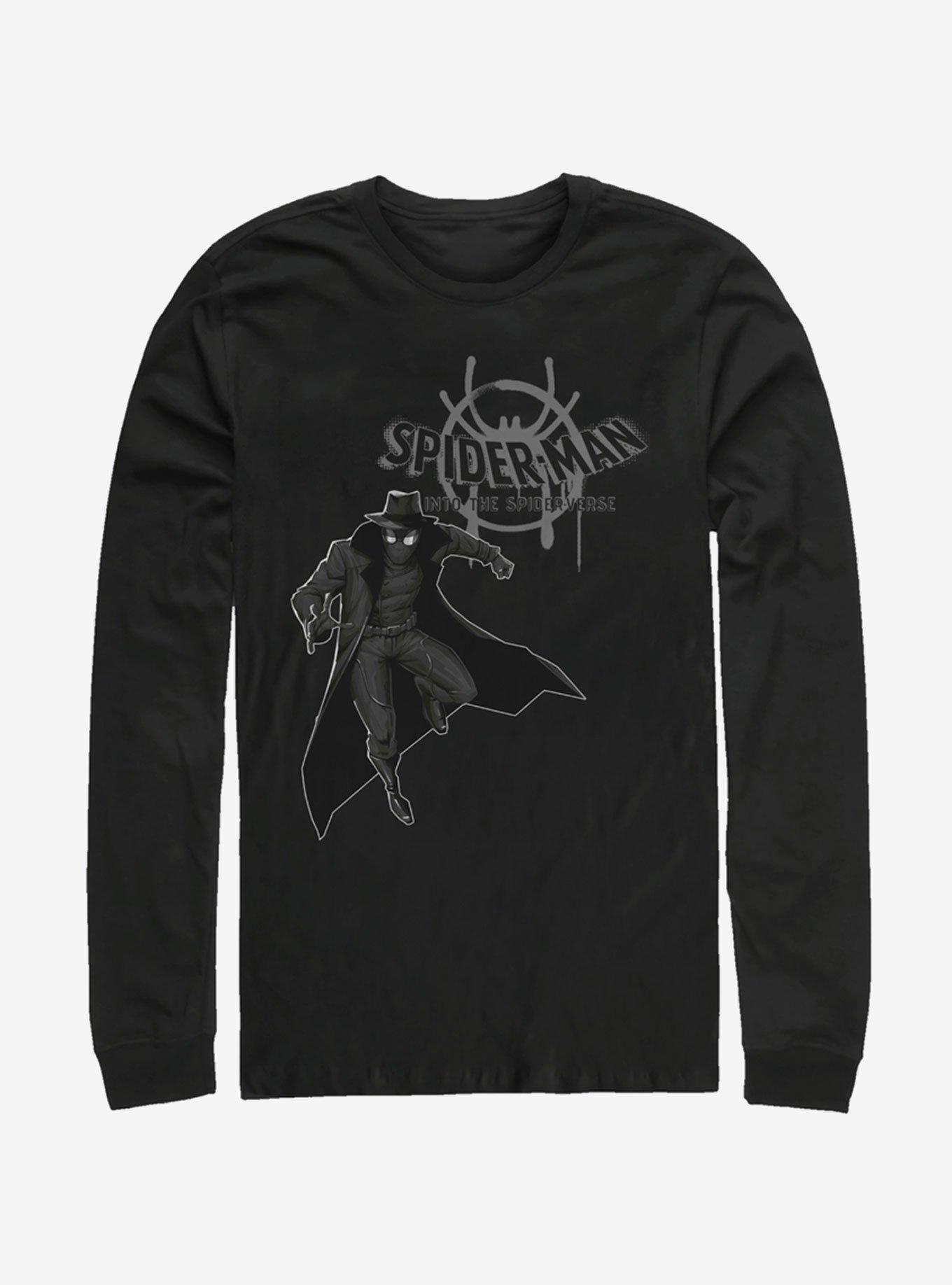 Marvel Spider-Man: Into The Spider-Verse Spider-Man Noir Long-Sleeve T-Shirt, , hi-res