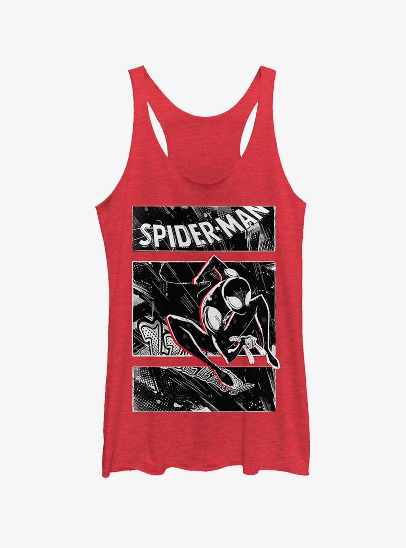 Marvel Spider-Man: Into The Spider-Verse Street Panels Heathered Girls Tank Top, , hi-res