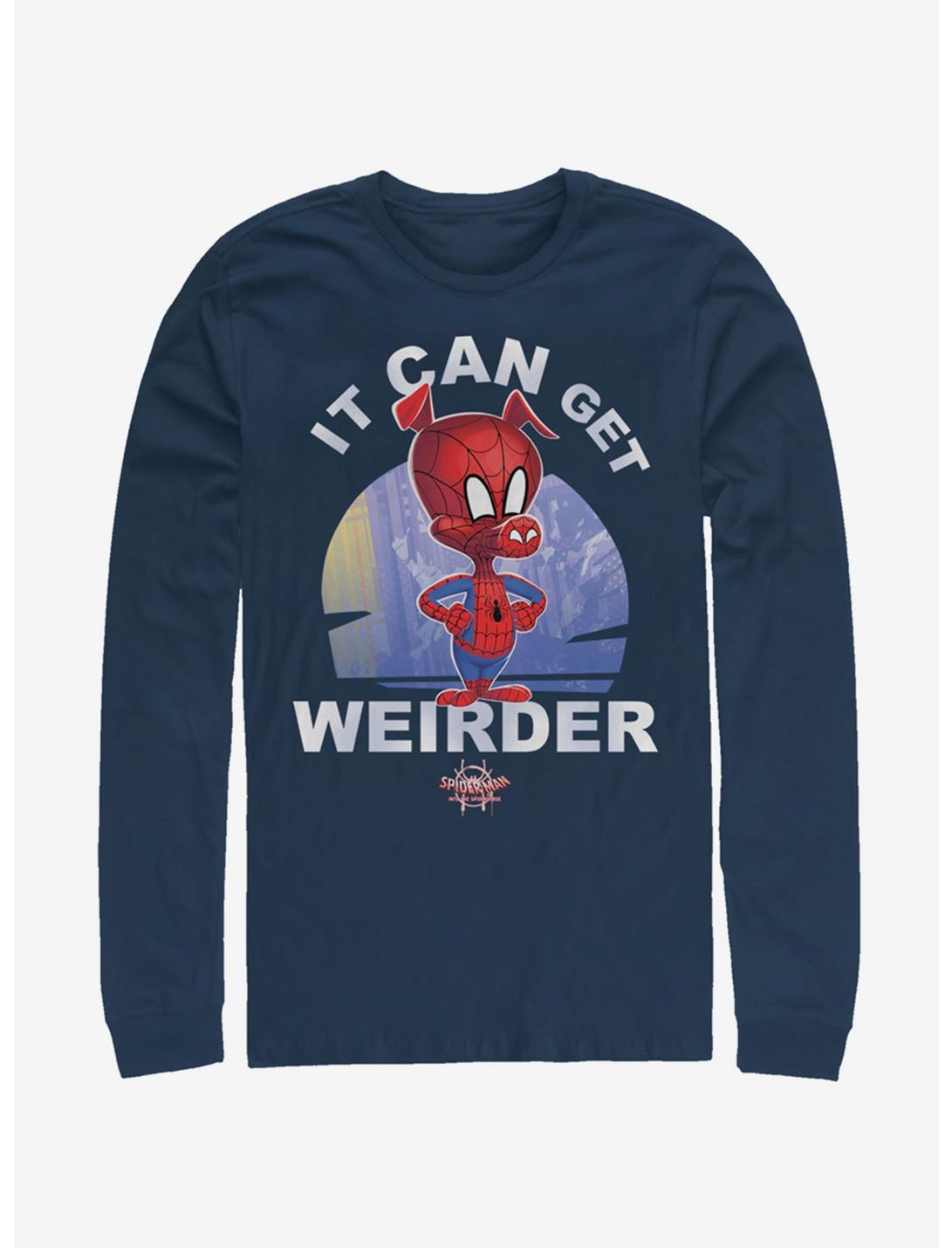 Marvel Spider-Man: Into The Spider-Verse It Can Get Weirder Spider-Ham Long-Sleeve T-Shirt, NAVY, hi-res