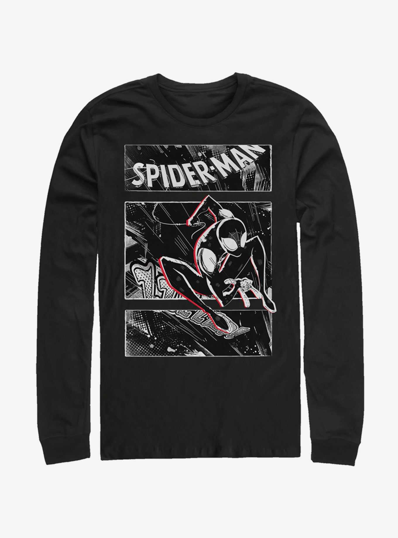 Marvel Spider-Man: Into The Spider-Verse Street Panels Long-Sleeve T-Shirt, , hi-res