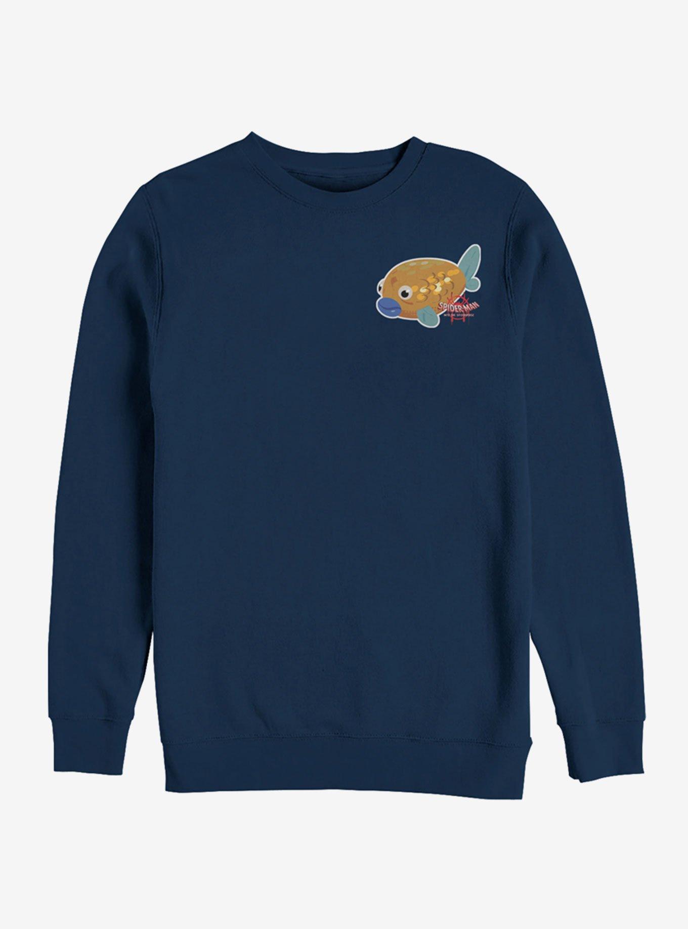 Marvel Spider-Man: Into The Spider-Verse Koi Fish Sticker Pocket Sweatshirt