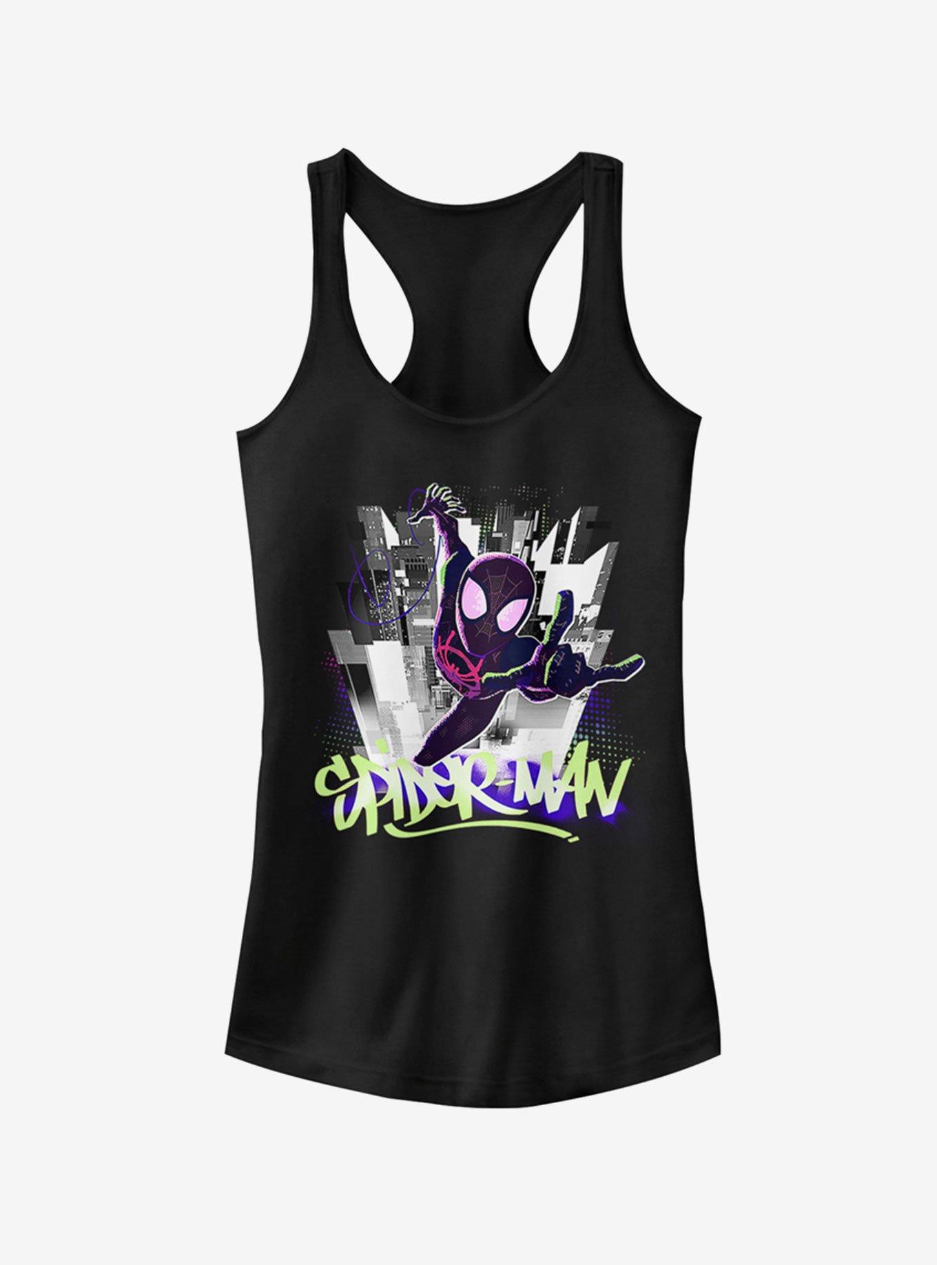 Marvel Spider-Man: Into The Spider-Verse Brooklyn Graffiti Girls Tank Top, , hi-res