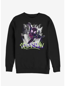 Plus Size Marvel Spider-Man: Into The Spider-Verse Brooklyn Graffiti Sweatshirt, , hi-res