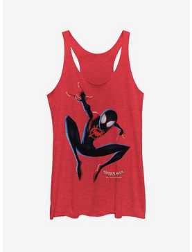 Marvel Spider-Man: Into The Spider-Verse Big Miles Heather Red Girls Tank Top, , hi-res