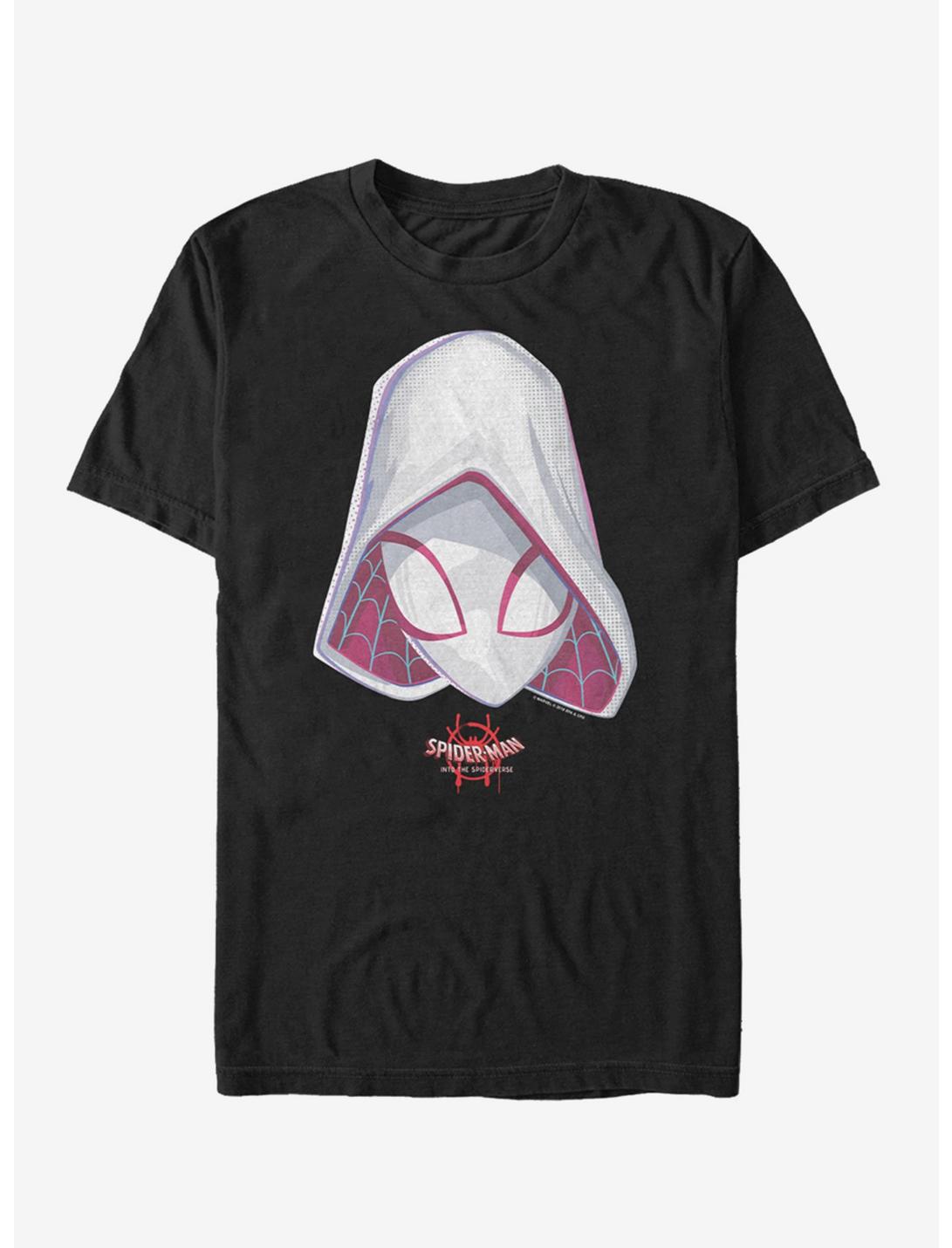 Marvel Spider-Man: Into The Spider-Verse Ghost-Spider Face T-Shirt, BLACK, hi-res
