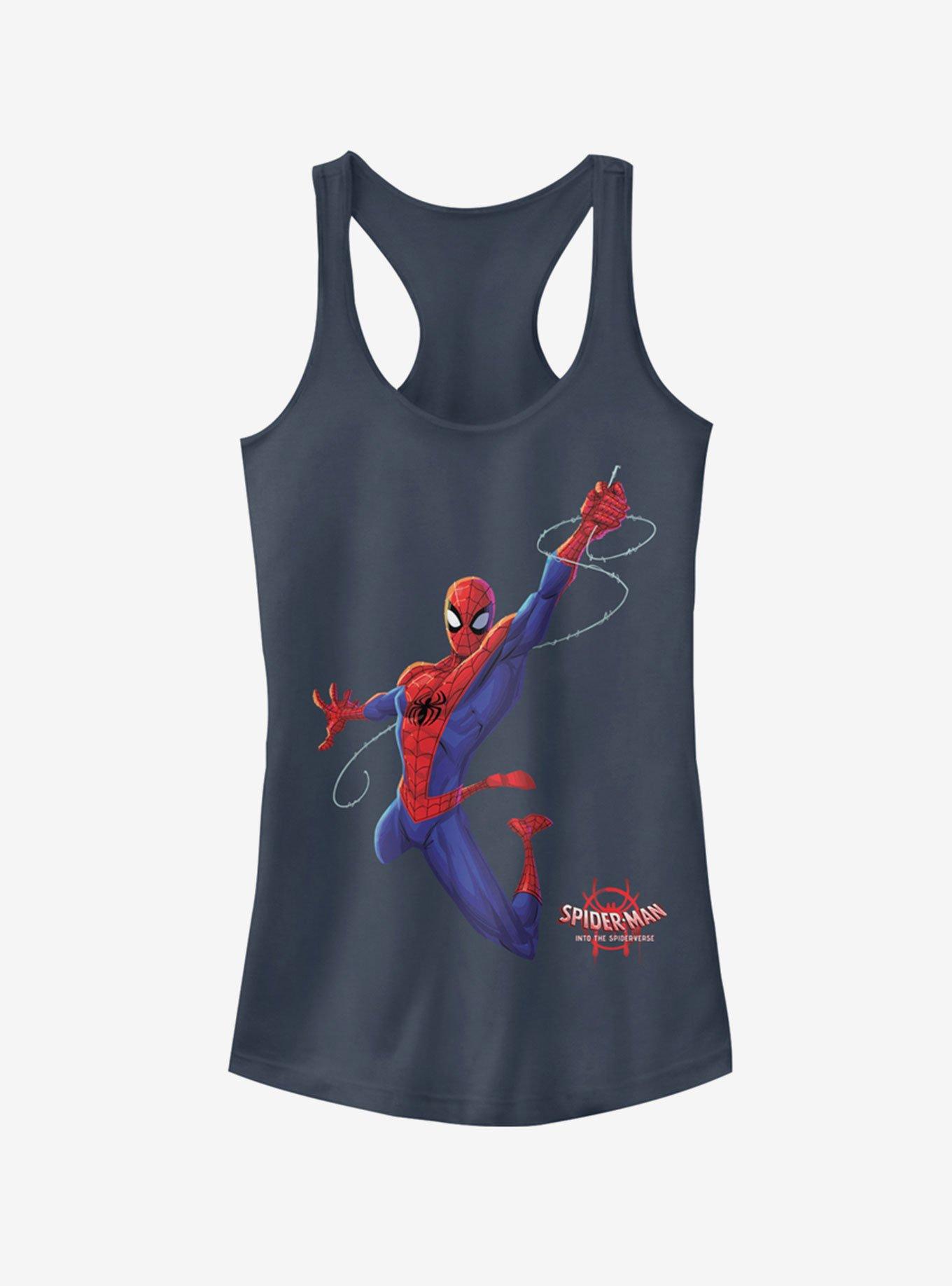 Marvel Spider-Man: Into The Spider-Verse Real Spider-Man Girls Tank Top