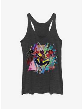 Marvel Spider-Man: Into The Spider-Verse Group Heathered Girls Tank Top, , hi-res
