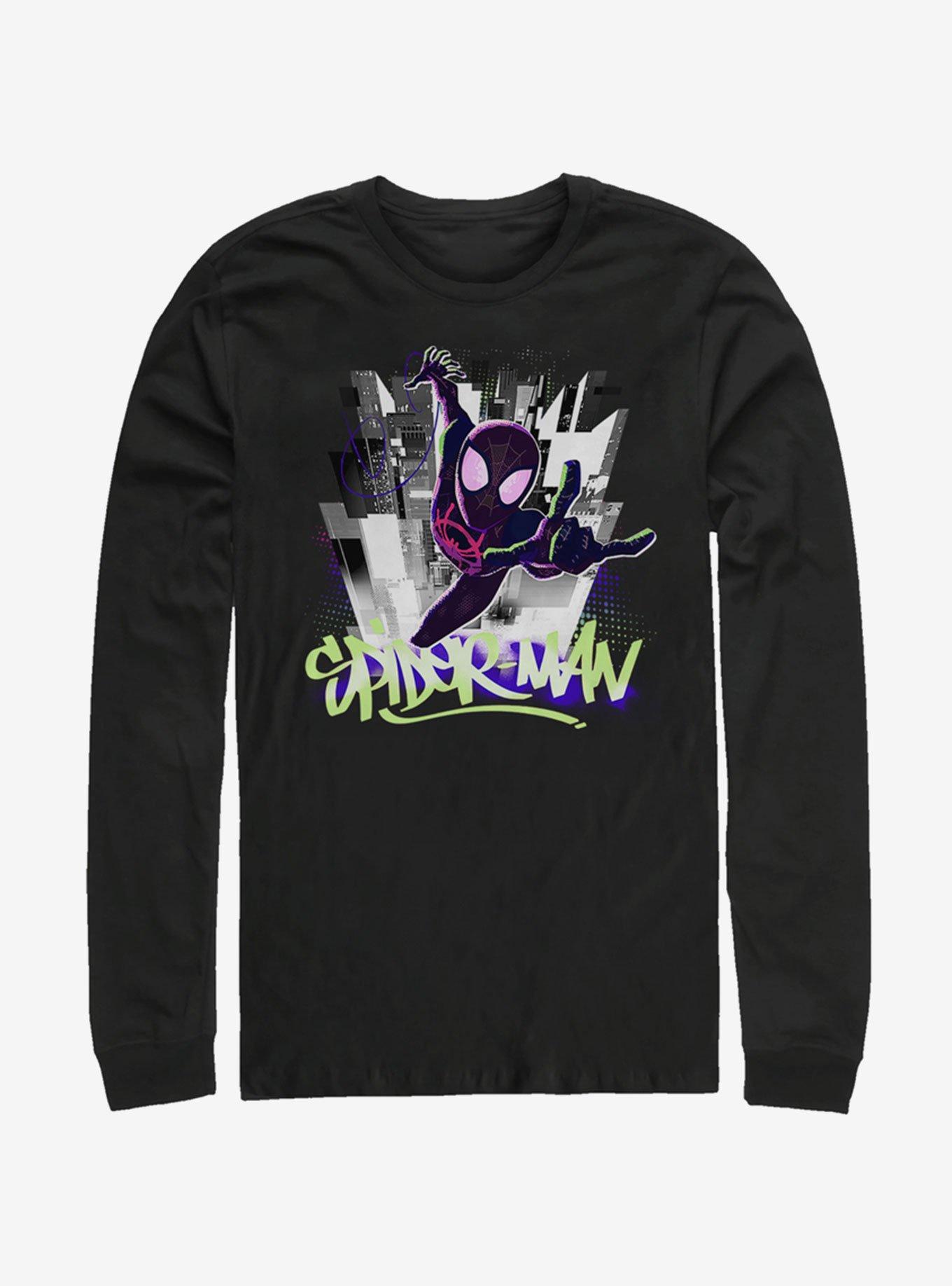 Marvel Spider-Man: Into The Spider-Verse Brooklyn Graffiti Long-Sleeve T-Shirt, , hi-res