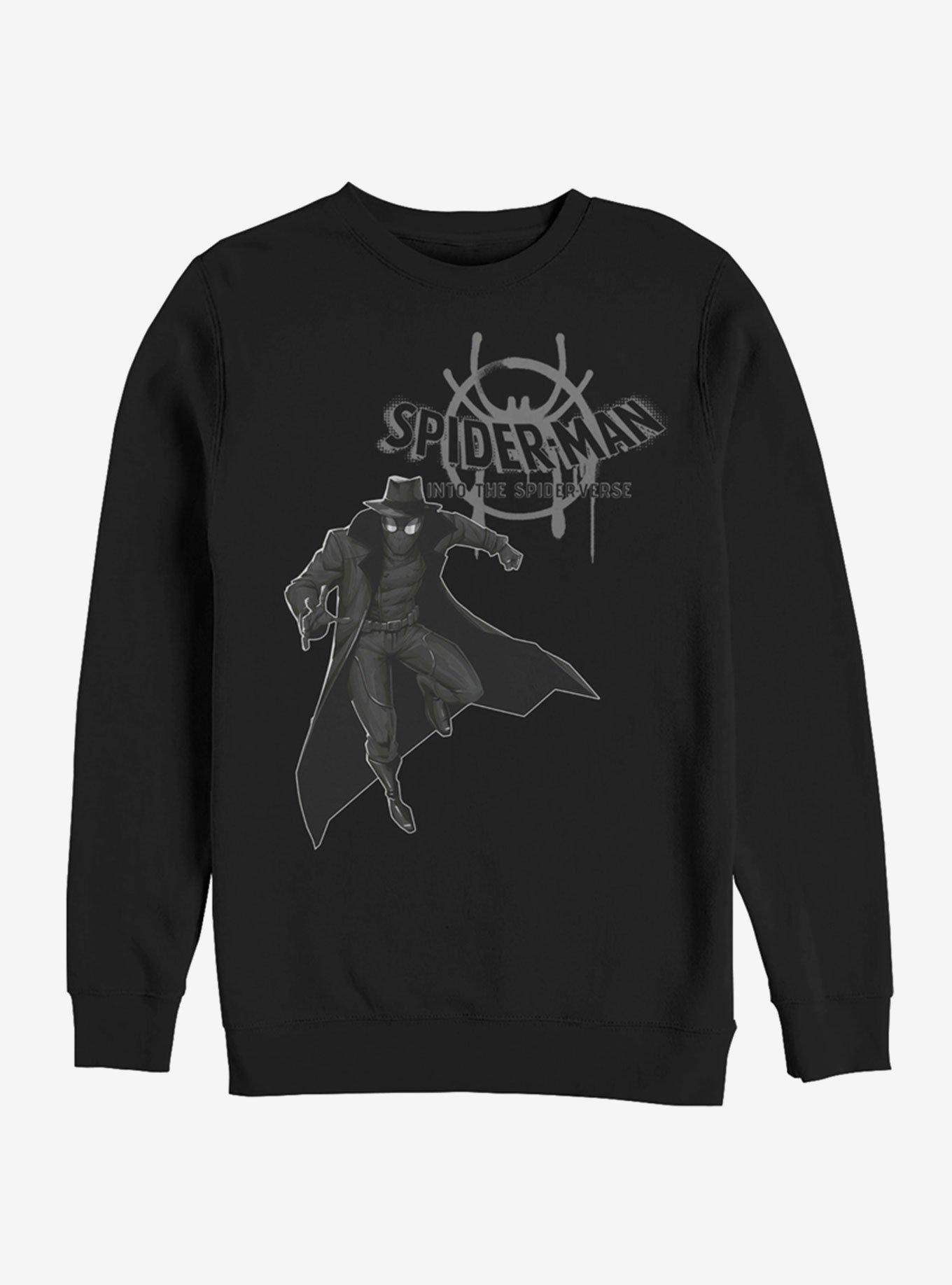 Marvel Spider-Man: Into The Spider-Verse Spider-Man Noir Sweatshirt, BLACK, hi-res