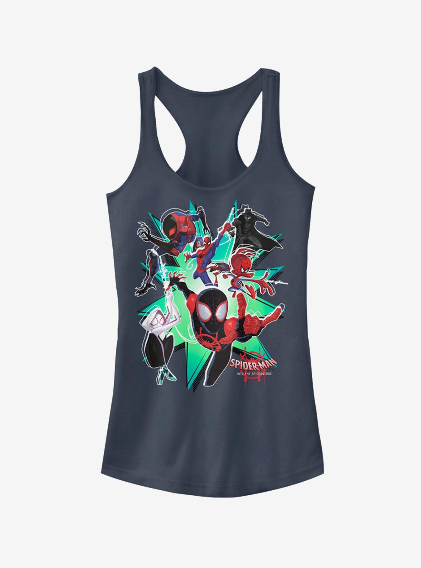 Marvel Spider-Man: Into The Spider-Verse Group Indigo Girls Tank Top, , hi-res