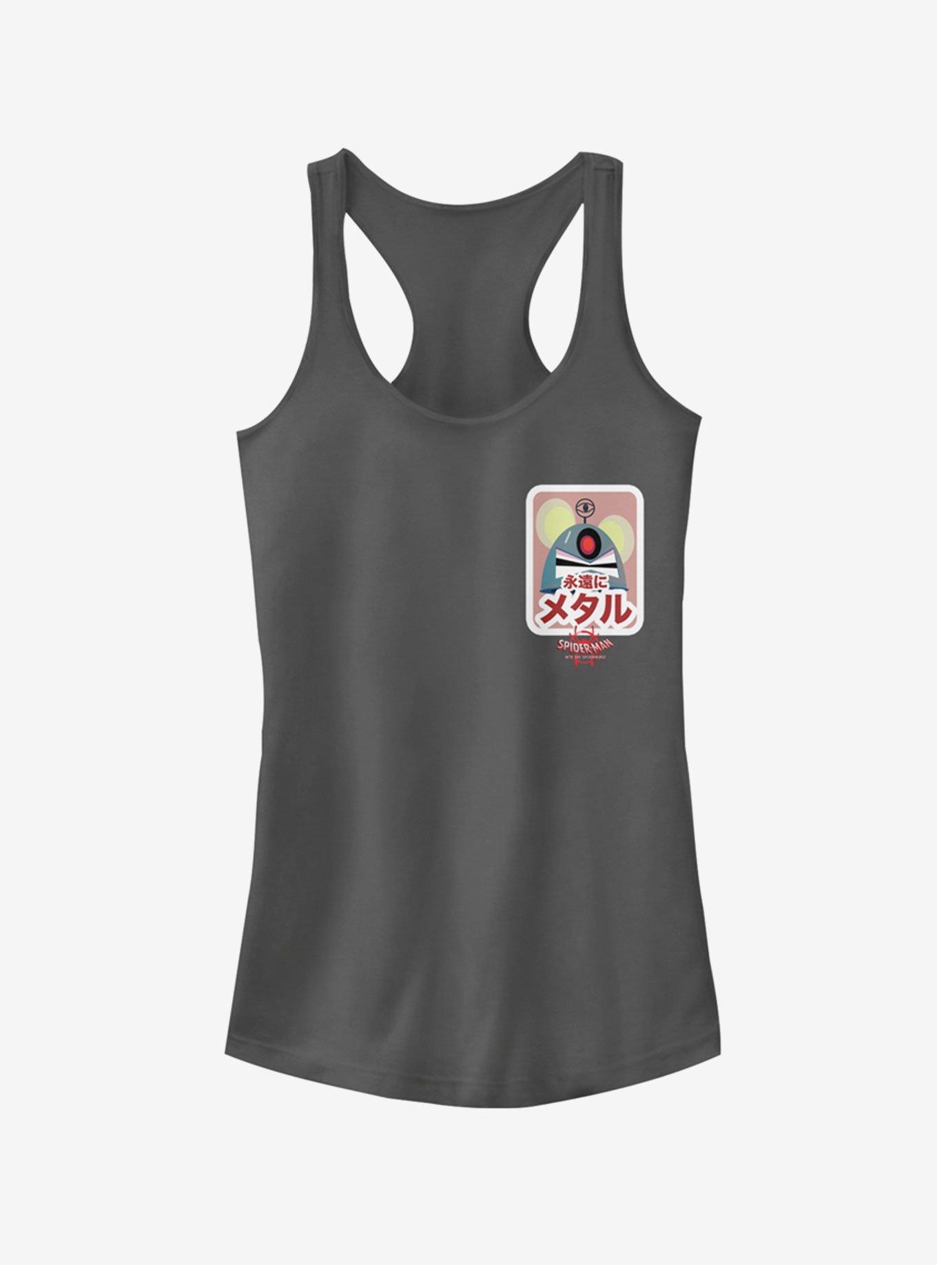 Marvel Spider-Man: Into The Spider-Verse Robot Mouse Sticker Pocket Girls Tank Top, , hi-res