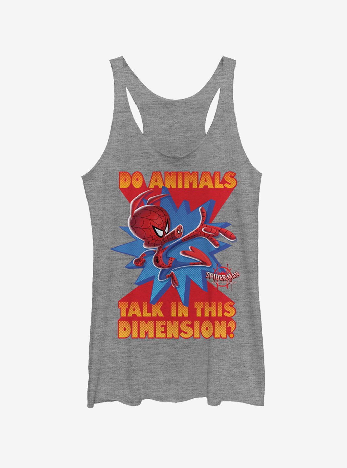 Marvel Spider-Man: Into The Spider-Verse Spider-Ham Girls Tank Top, GRAY HTR, hi-res