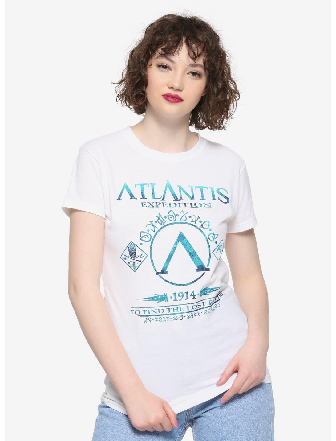 Disney Atlantis: The Lost Empire Survivor Souvenir Girls T-Shirt, BLUE, hi-res