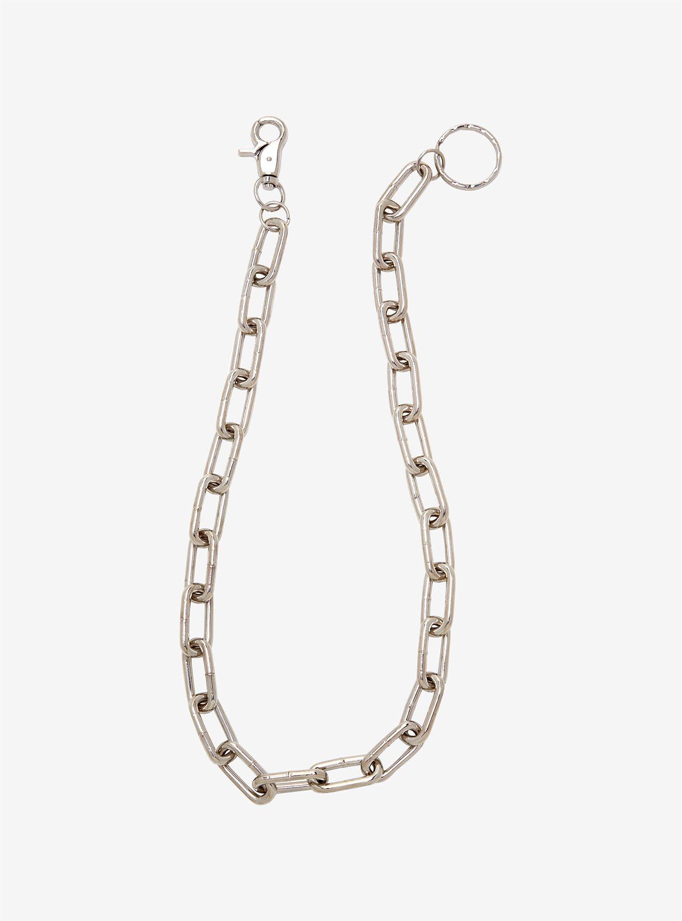 24" Big Rectangle Wallet Chain, , hi-res