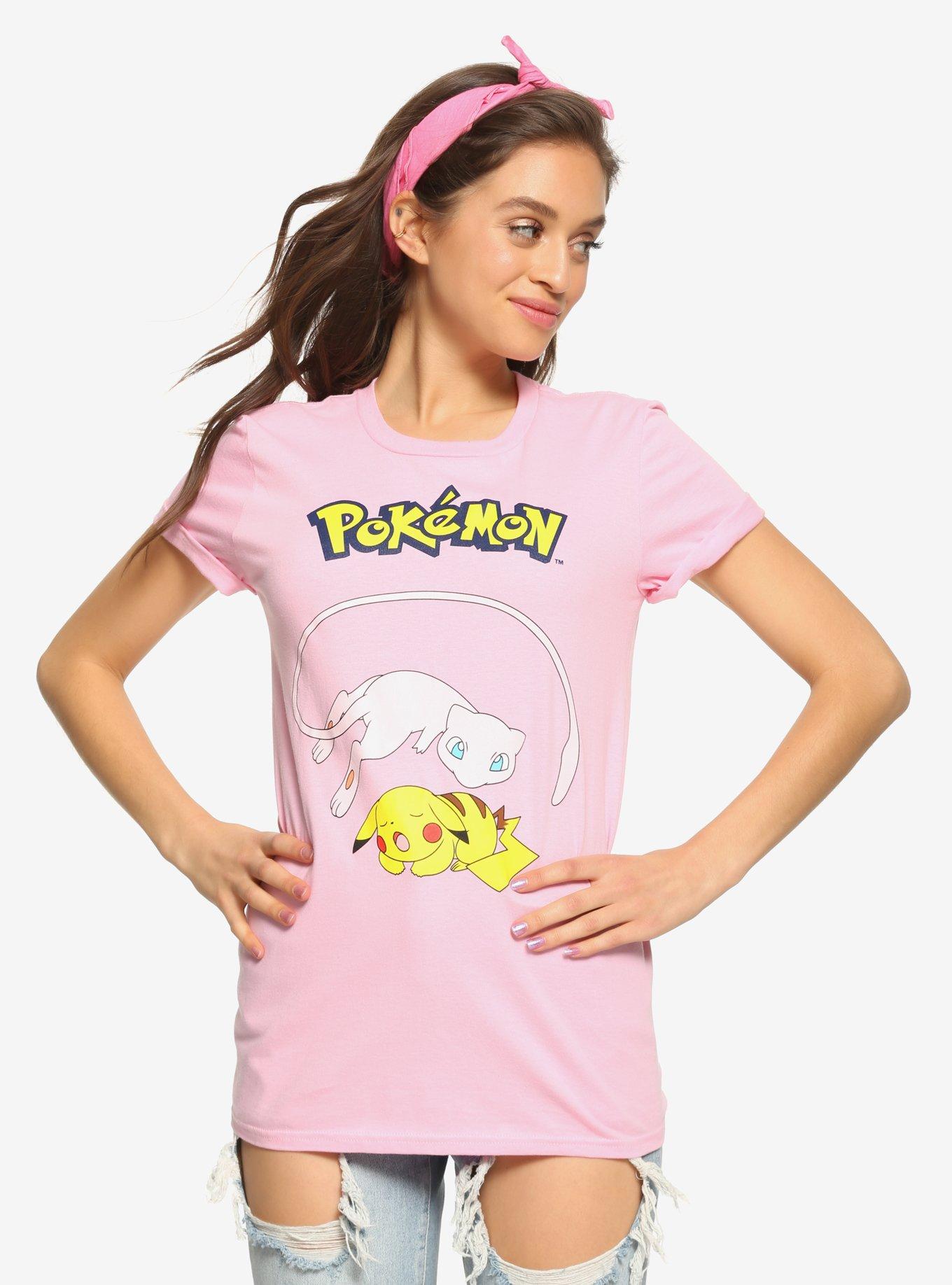 Pokemon Mew & Pikachu Girls T-Shirt, BLACK, hi-res