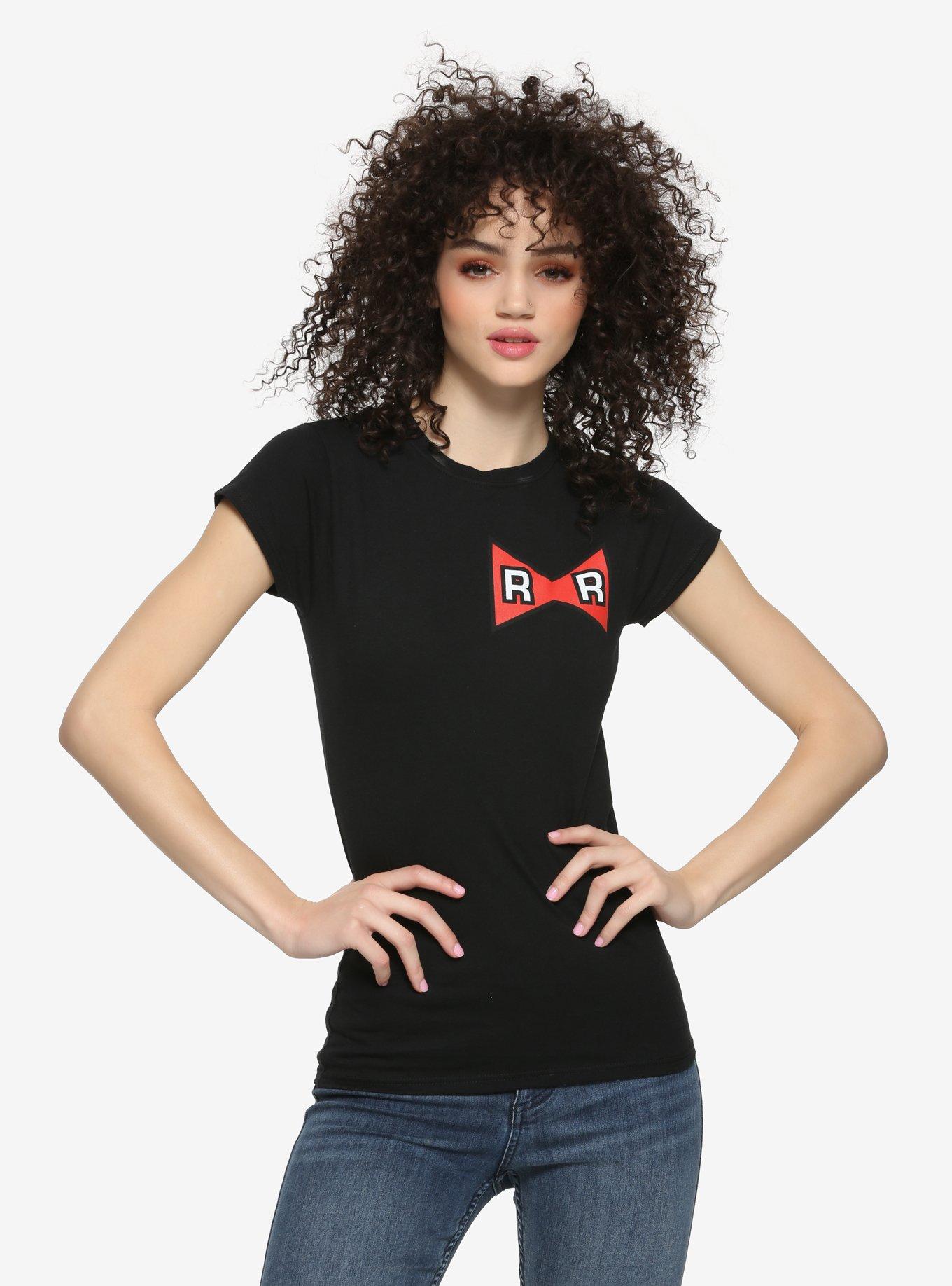 Dragon Ball Z Red Ribbon Army Logo Girls T-Shirt, RED, hi-res