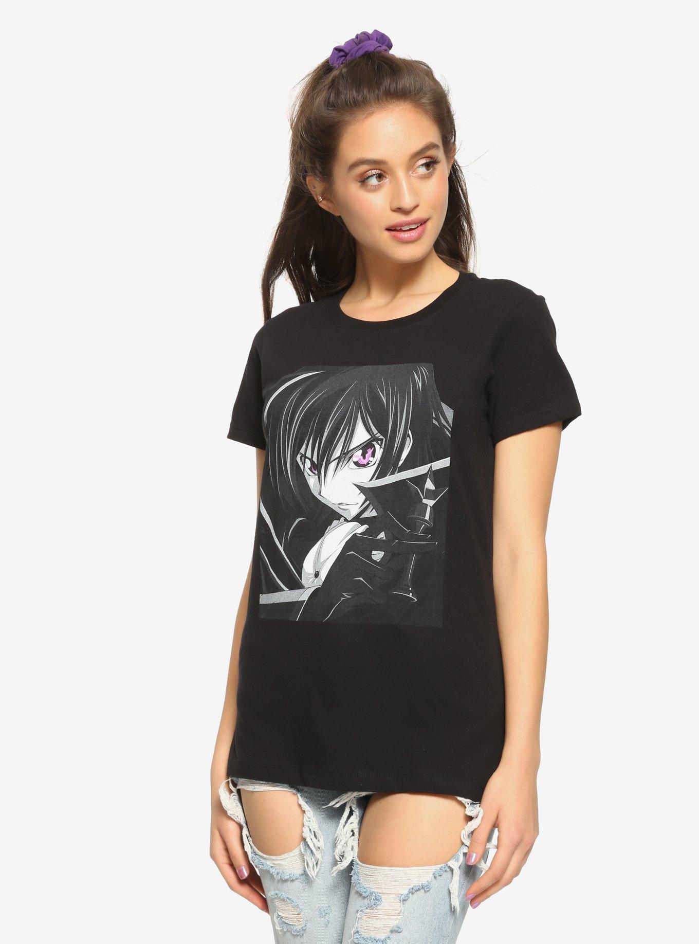 Code Geass: Lelouch Of The Rebellion Lelouch Eyes Girls T-Shirt, WHITE, hi-res