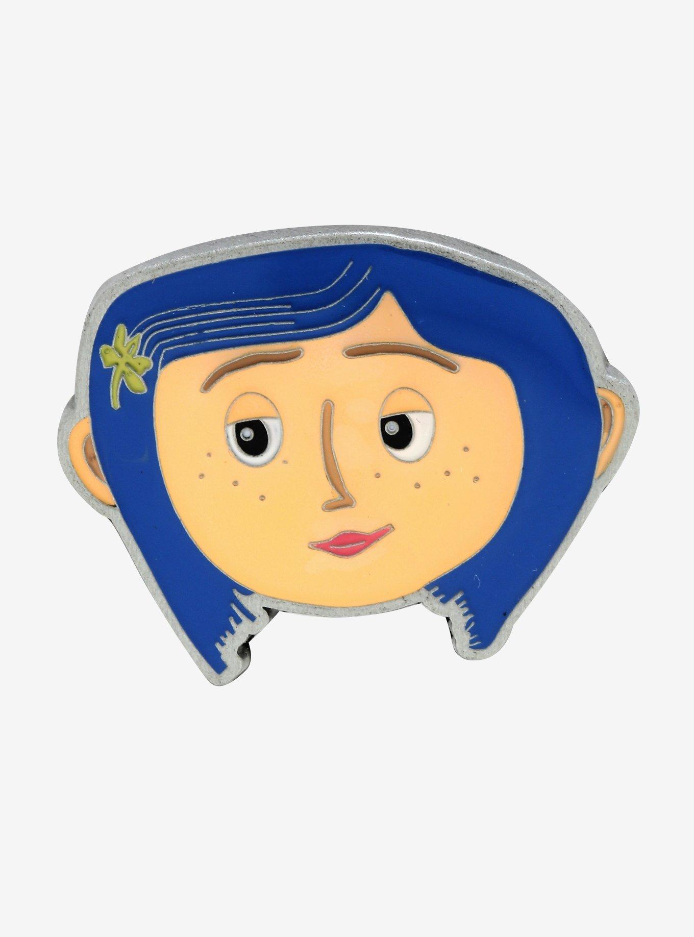 Coraline Face Enamel Pin, , hi-res