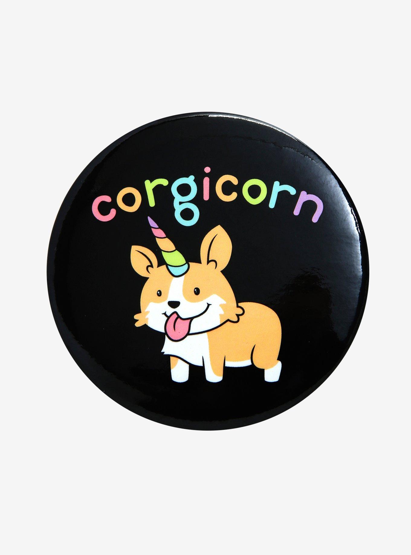 Corgi Unicorn Button, , hi-res