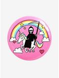 Death Unicorn Rainbow Button, , hi-res