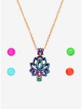 Bead Lotus Flower Cage Necklace, , hi-res