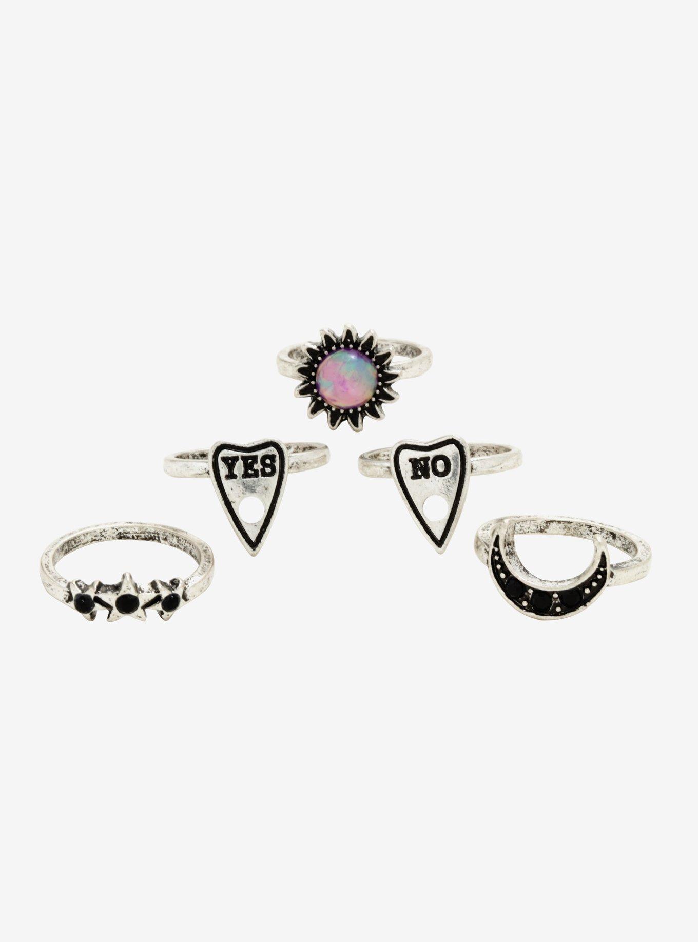 Yes & No Celestial Ring Set | Hot Topic