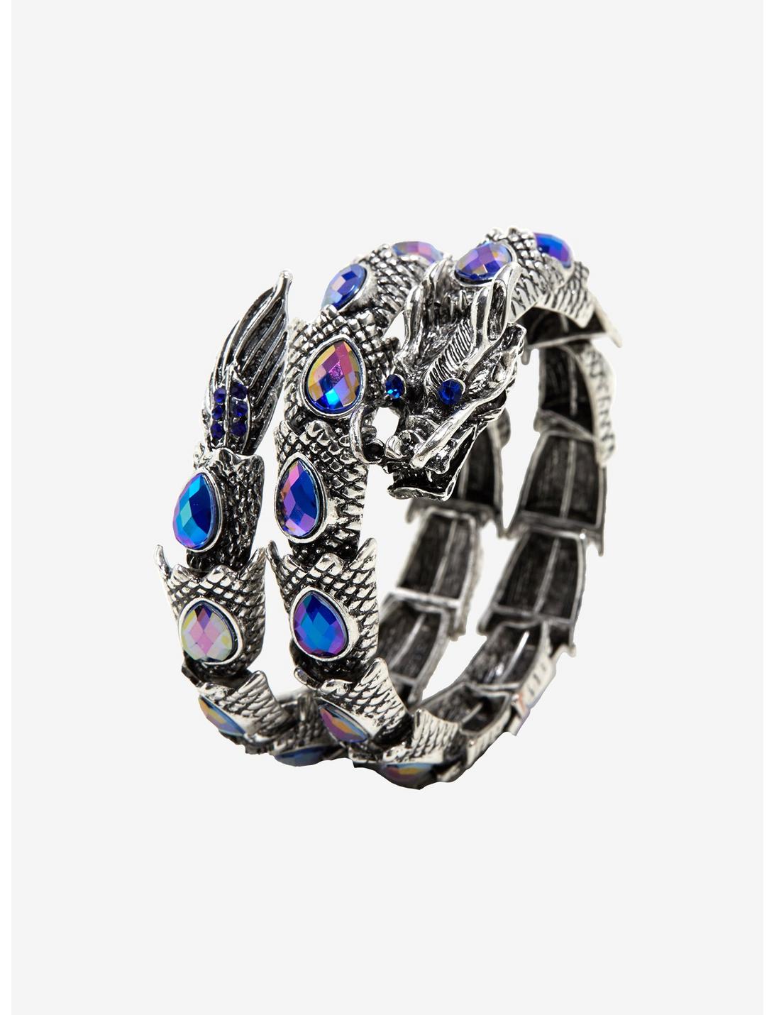 Bejeweled Dragon Wrap Bracelet, , hi-res