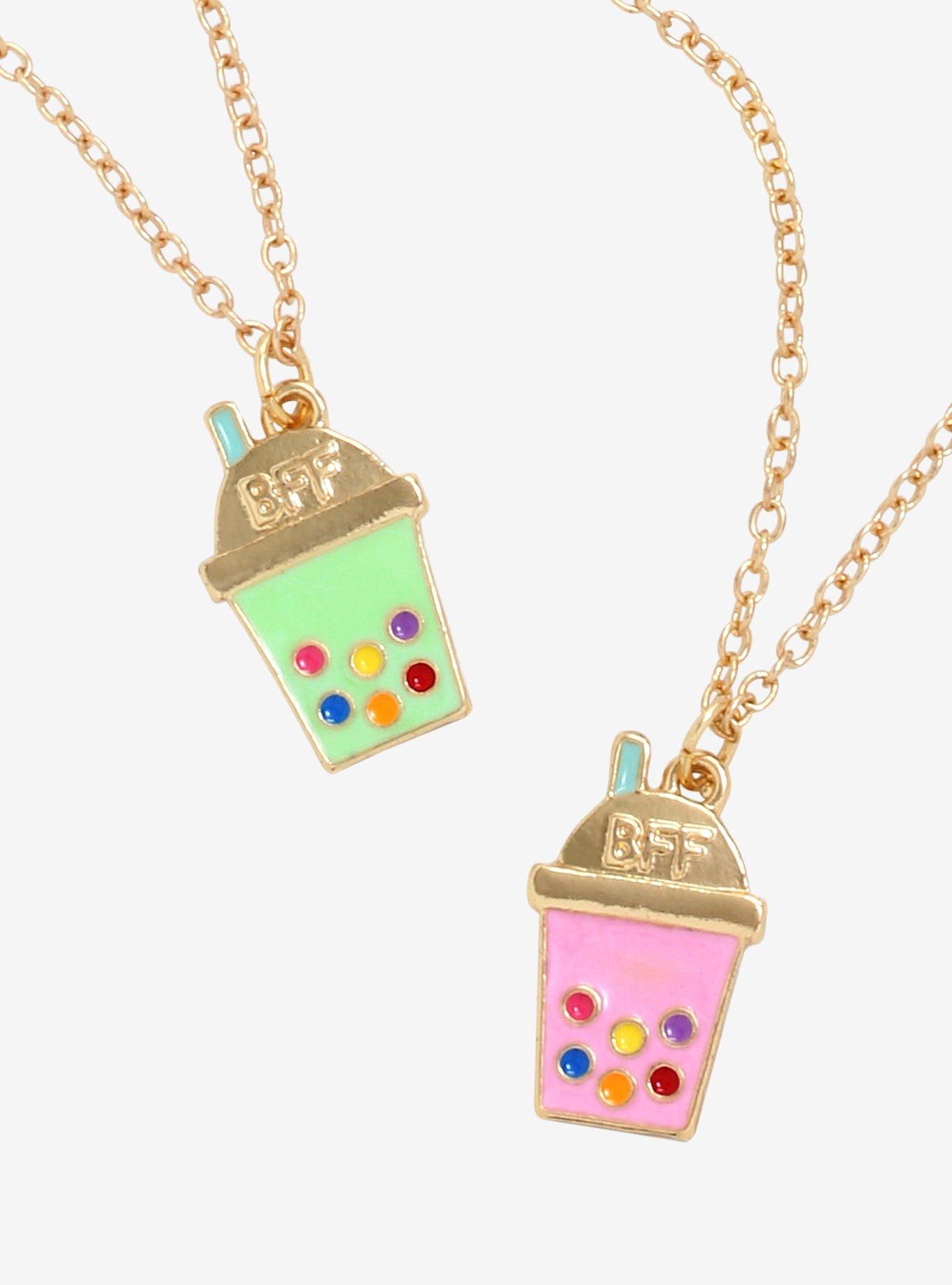 Boba Besties Gold Necklace Set, , hi-res