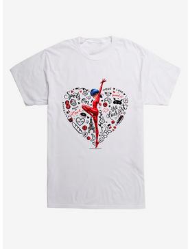 Plus Size Miraculous: Tales of Ladybug & Cat Noir Ladybug Heart Collage T-Shirt, , hi-res
