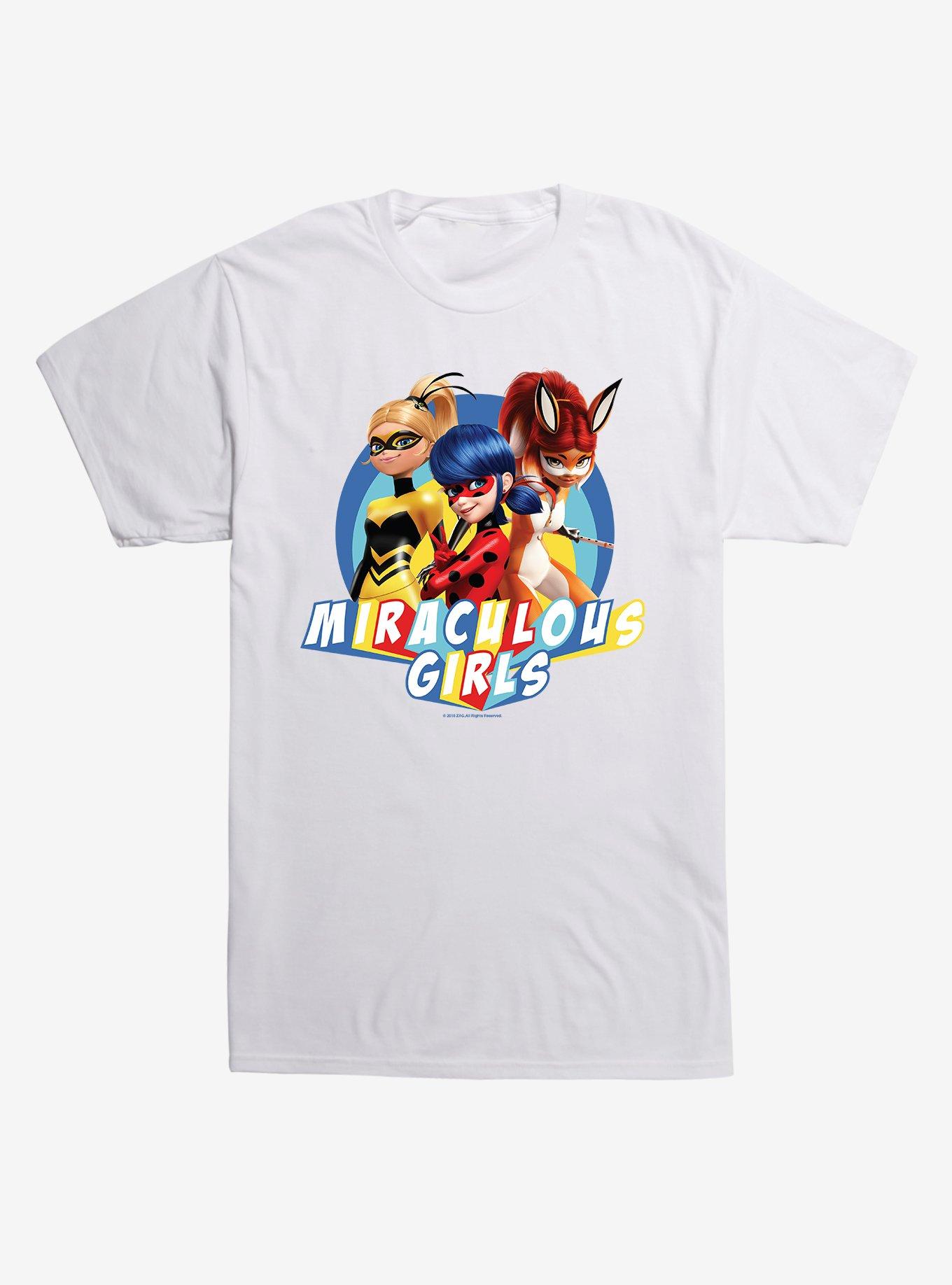 Miraculous: Tales of Ladybug & Cat Noir Girls Trio T-Shirt, WHITE, hi-res