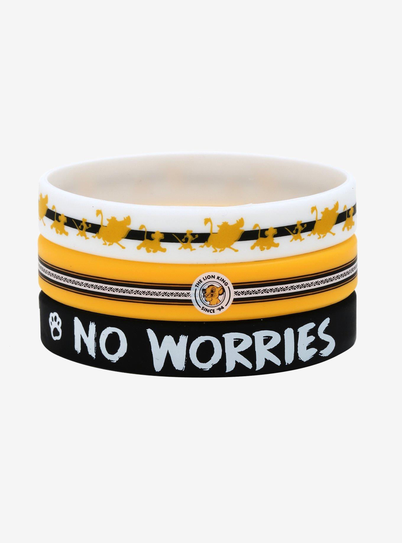 Disney The Lion King No Worries Rubber Bracelet Set, , hi-res