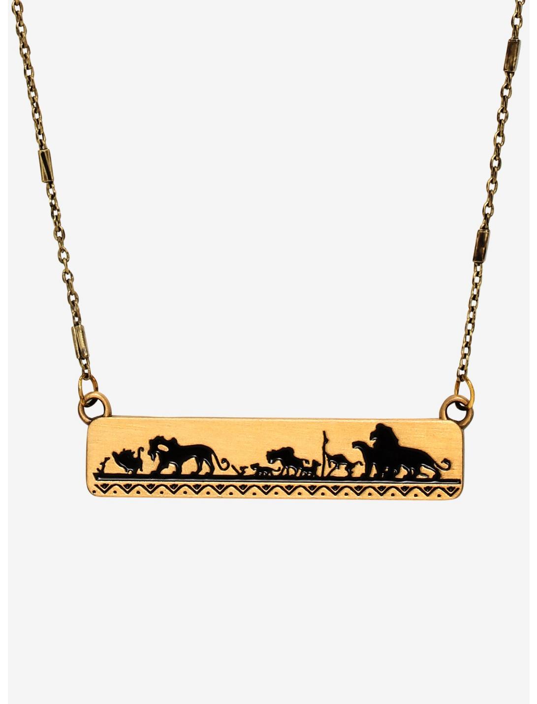 Disney The Lion King Mosaic Characters Necklace, , hi-res