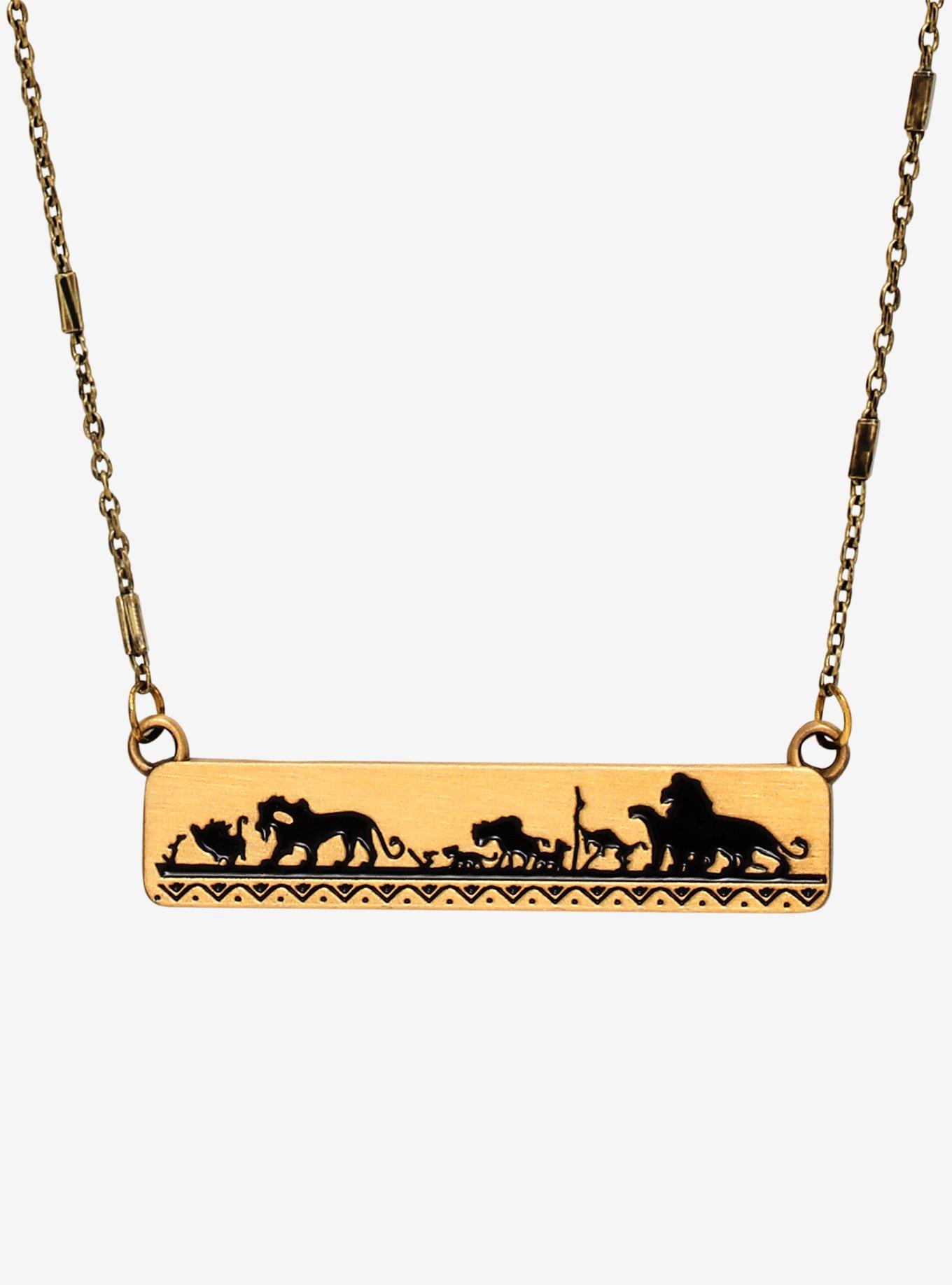 Disney The Lion King Mosaic Characters Necklace, , hi-res