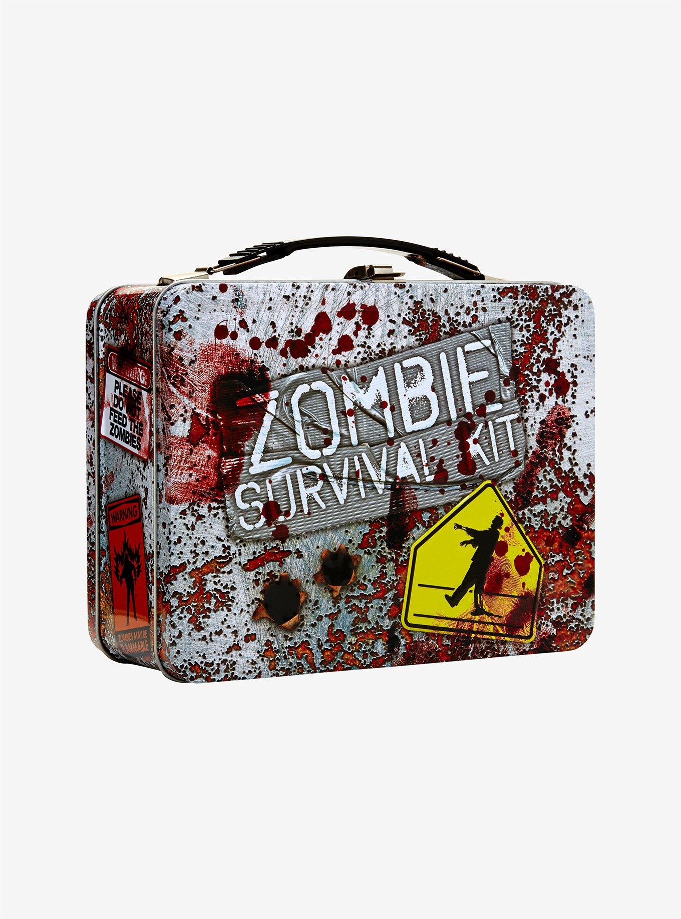 Zombie Survival Kit Metal Lunch Box, , hi-res