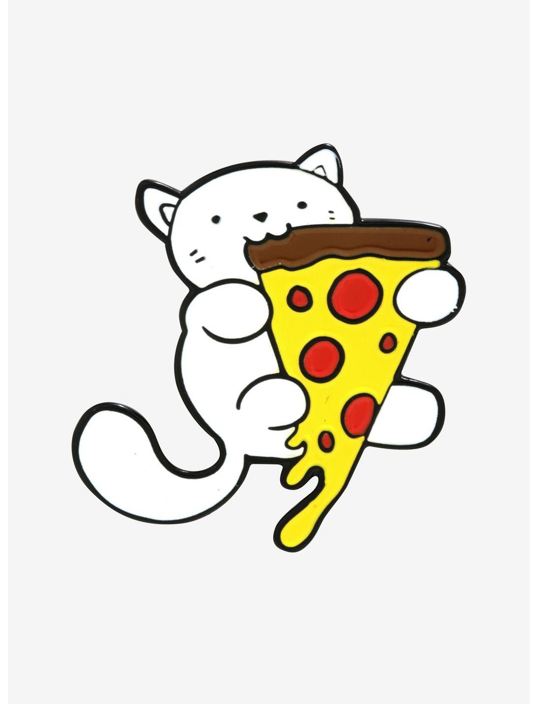Pizza Cat Enamel Pin, , hi-res