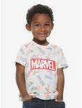 Marvel 8-Bit Logo Toddler T-Shirt, WHITE, hi-res