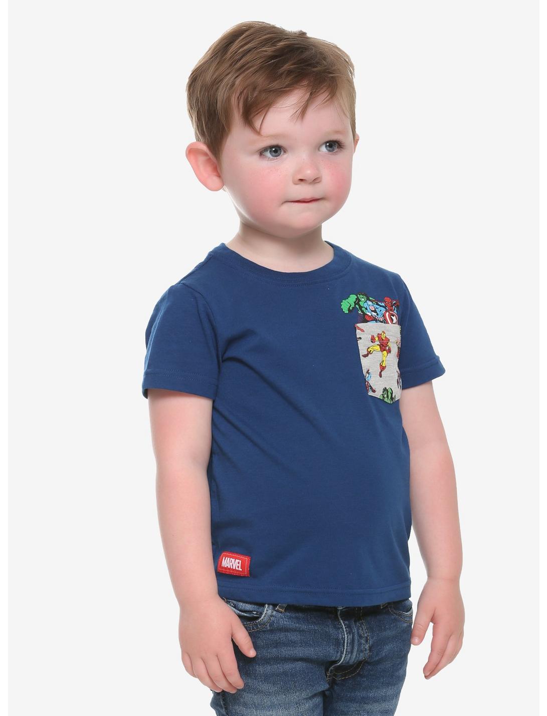 Marvel Avengers Pocket Toddler T-Shirt, BLUE, hi-res