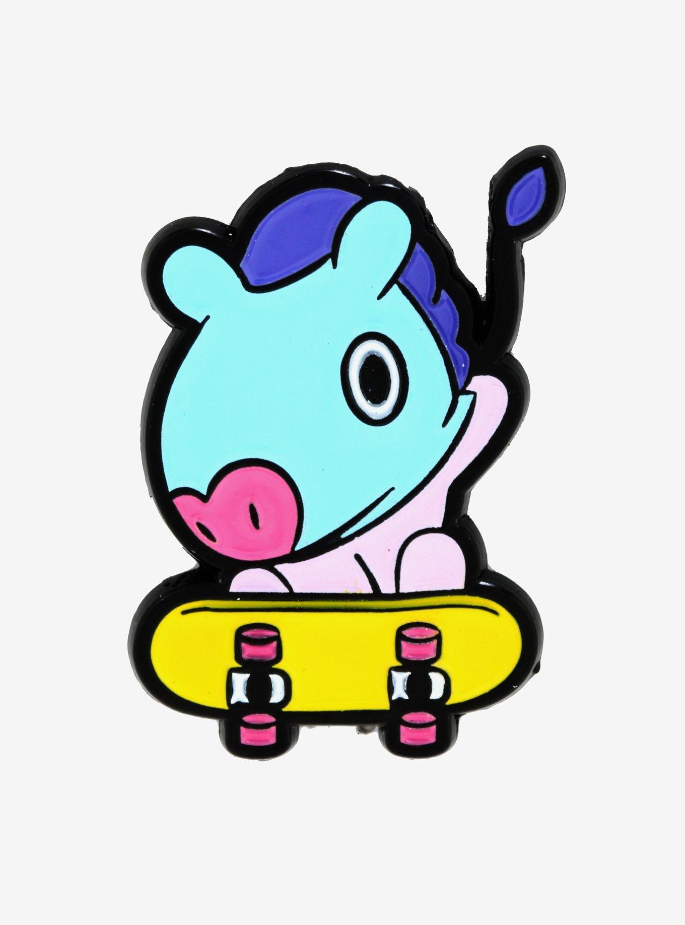 BT21 Mang Skating Enamel Pin, , hi-res