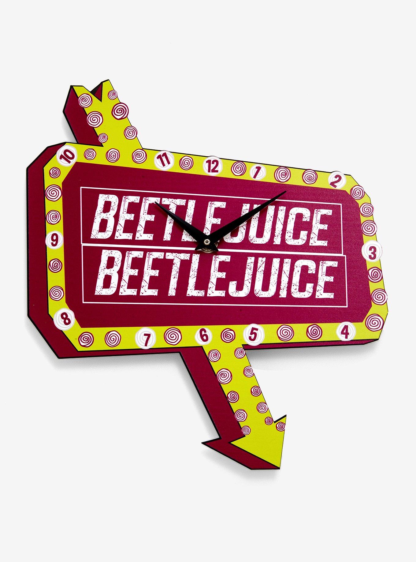 Beetlejuice Neon Sign Wall Clock, , hi-res