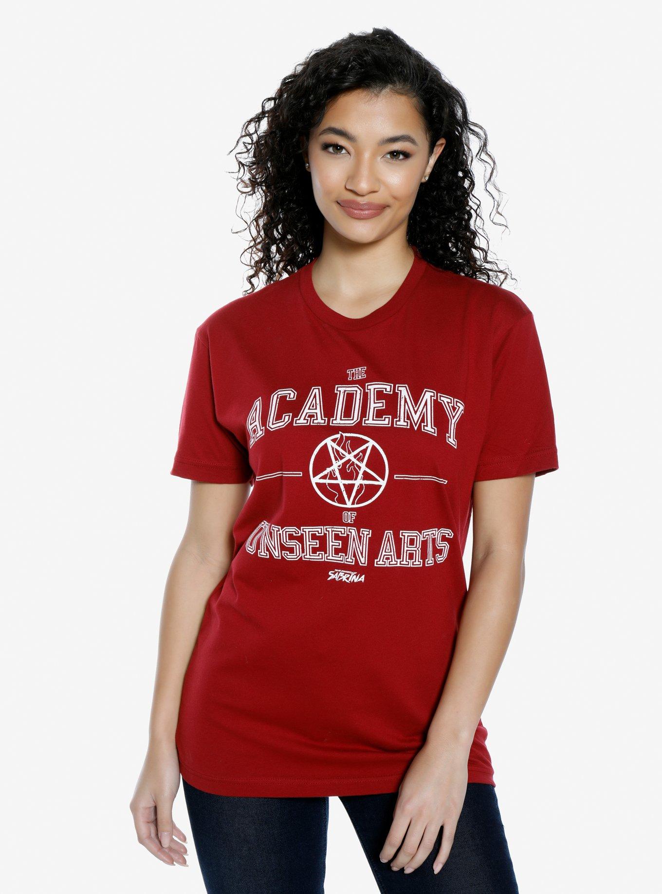 The Chilling Adventures of Sabrina Academy Unseen Arts Womens T-Shirt, RED, hi-res