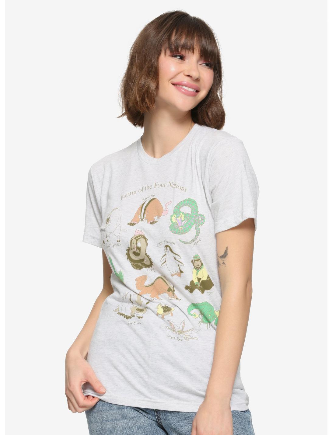 Avatar: The Airbender Fauna T-Shirt - BoxLunch Exclusive, WHITE, hi-res