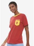 Harry Potter Gryffindor Pocket Women's T-Shirt - BoxLunch Exclusive, RED, hi-res