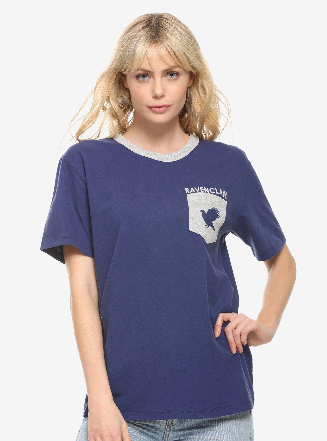 Harry Potter Ravenclaw Pocket Women's T-Shirt - BoxLunch Exclusive, BLUE, hi-res