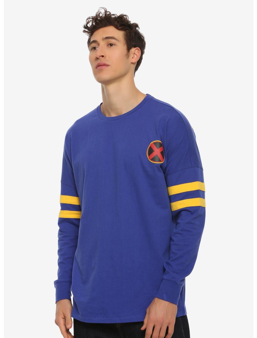Marvel X-Men Xavier Institute for Higher Learning Hype Jersey - BoxLunch Exclusive, BLUE, hi-res