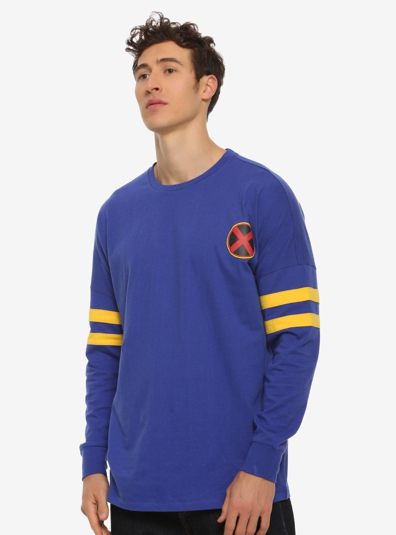 Marvel X-Men Xavier Institute for Higher Learning Hype Jersey - BoxLunch Exclusive, BLUE, hi-res