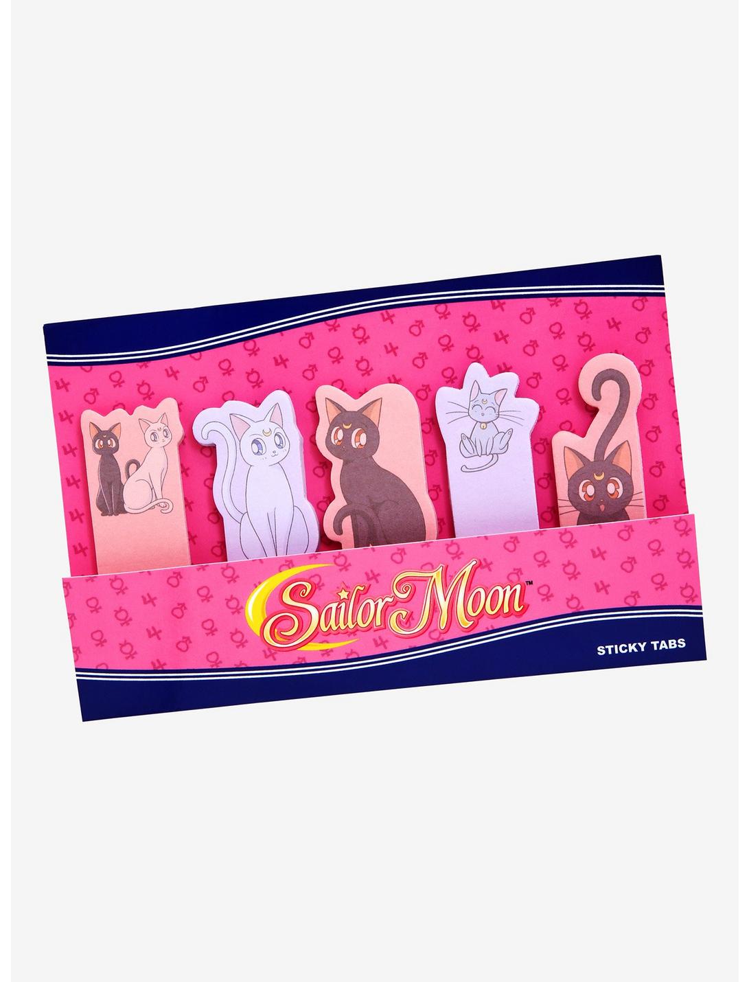 Sailor Moon Cat Sticky Note Tabs - BoxLunch Exclusive, , hi-res