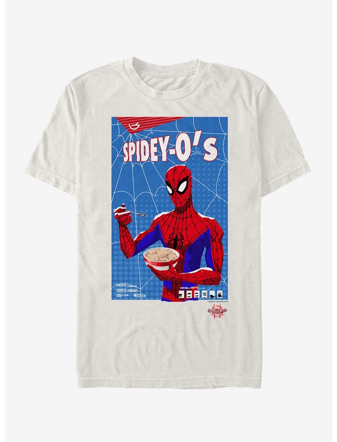 Marvel Spider-Man: Into The Spider-Verse Spidey Cereal T-Shirt, NATURAL, hi-res