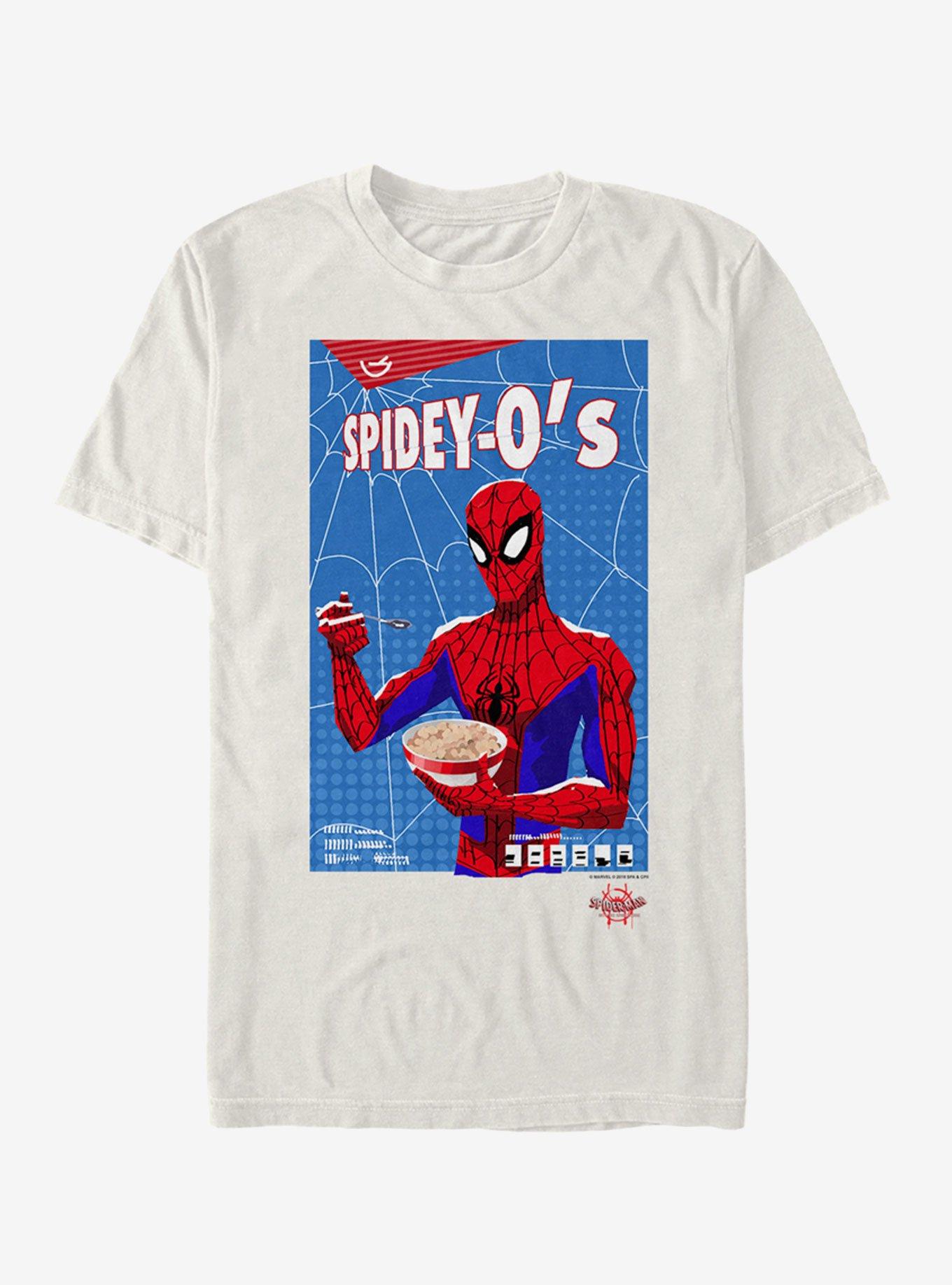 Marvel Spider-Man: Into The Spider-Verse Spidey Cereal T-Shirt, NATURAL, hi-res