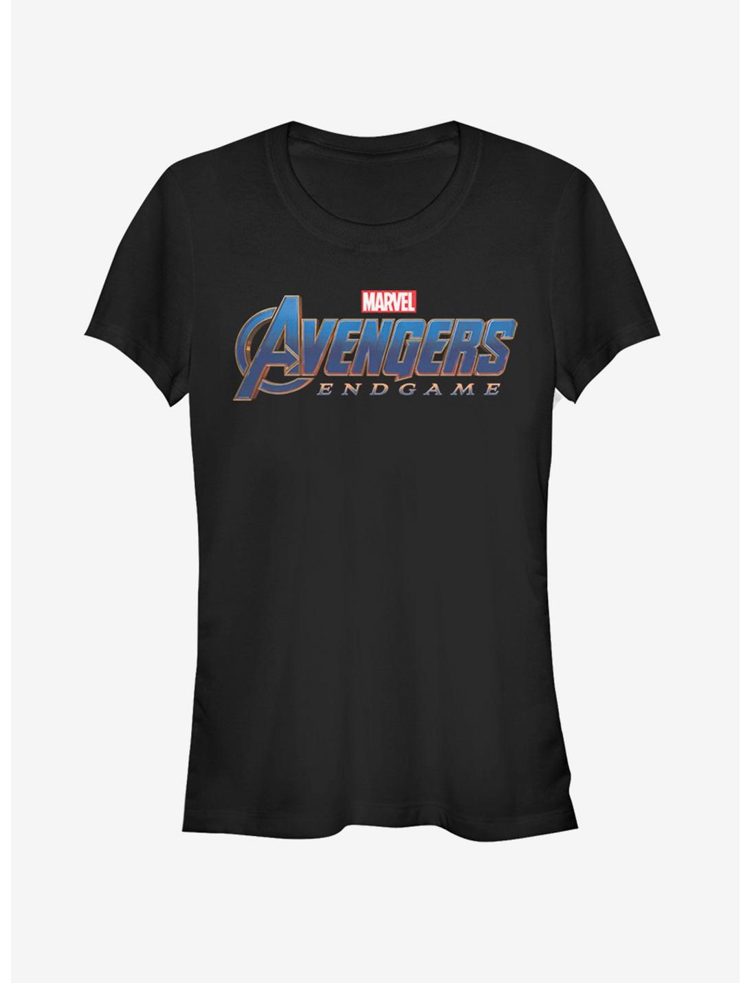 Marvel Avengers: Endgame Logo Girls T-Shirt, BLACK, hi-res